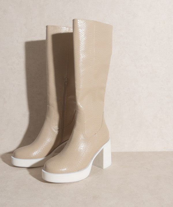 Platform Knee-High Boots