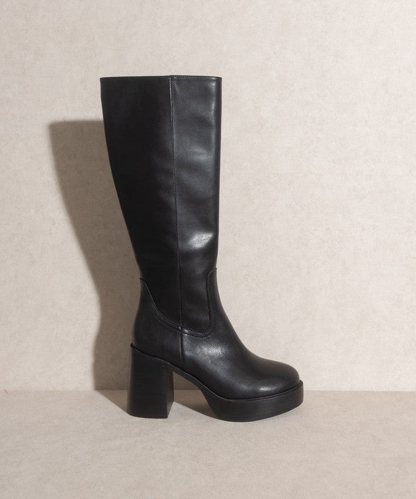 Oasis Society Juniper - Botas de plataforma hasta la rodilla