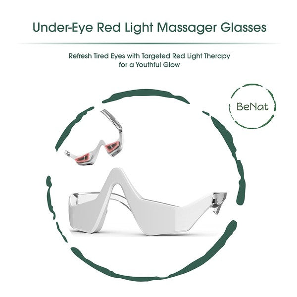 Appareil de massage par luminothérapie rouge pour le contour des yeux