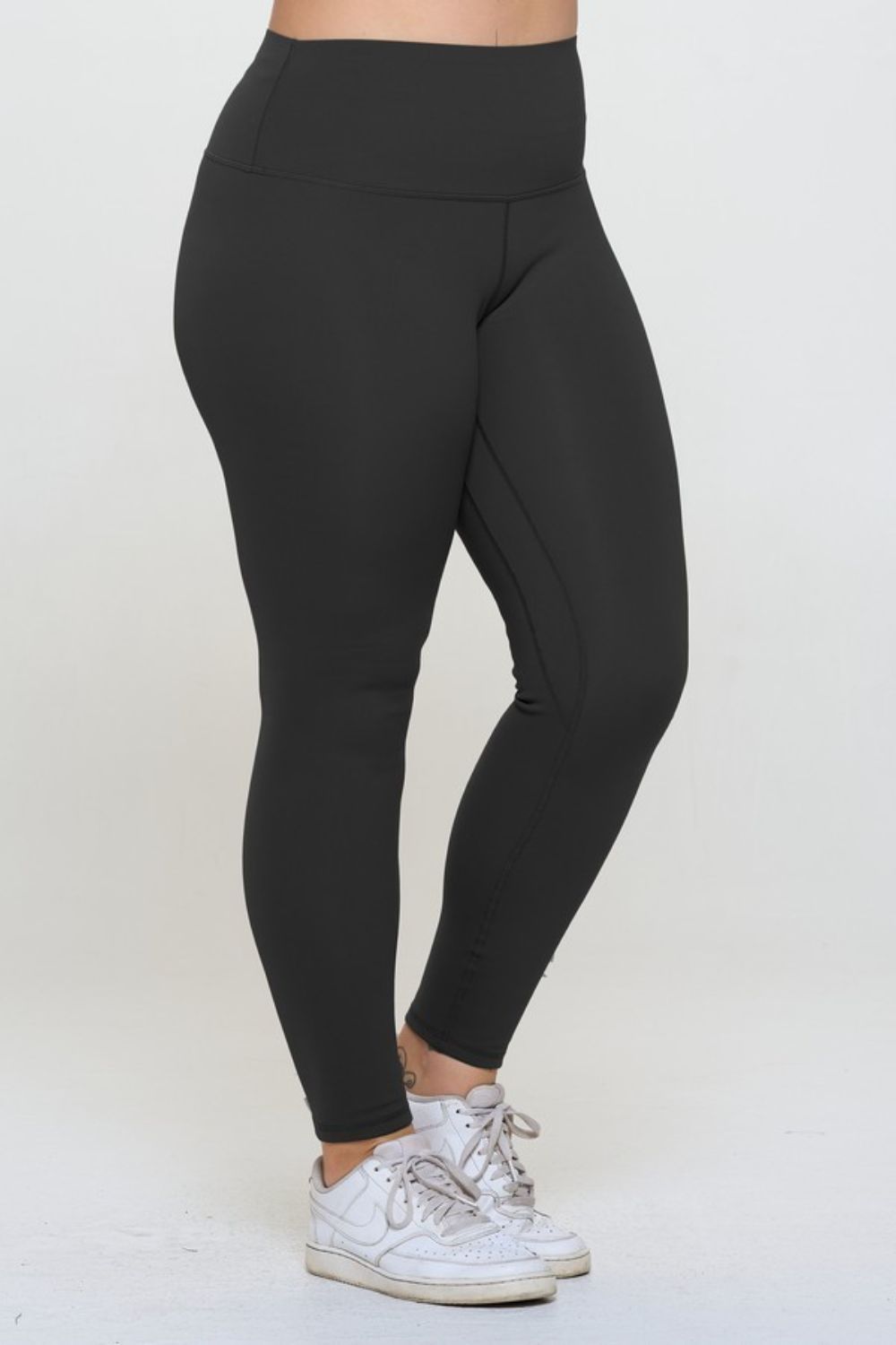 Leggings de cintura alta con forro polar de tamaño completo de Yelete