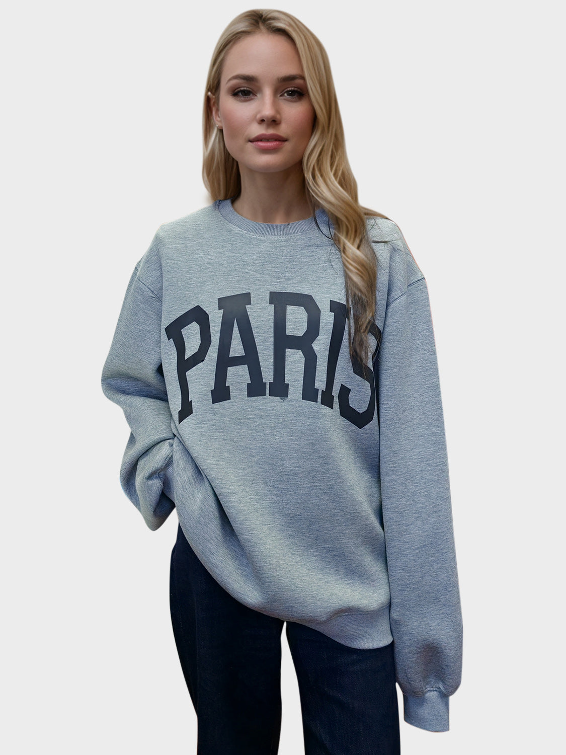 Sweat-shirt Air Scuba à col rond et manches longues Basic Bae PARIS