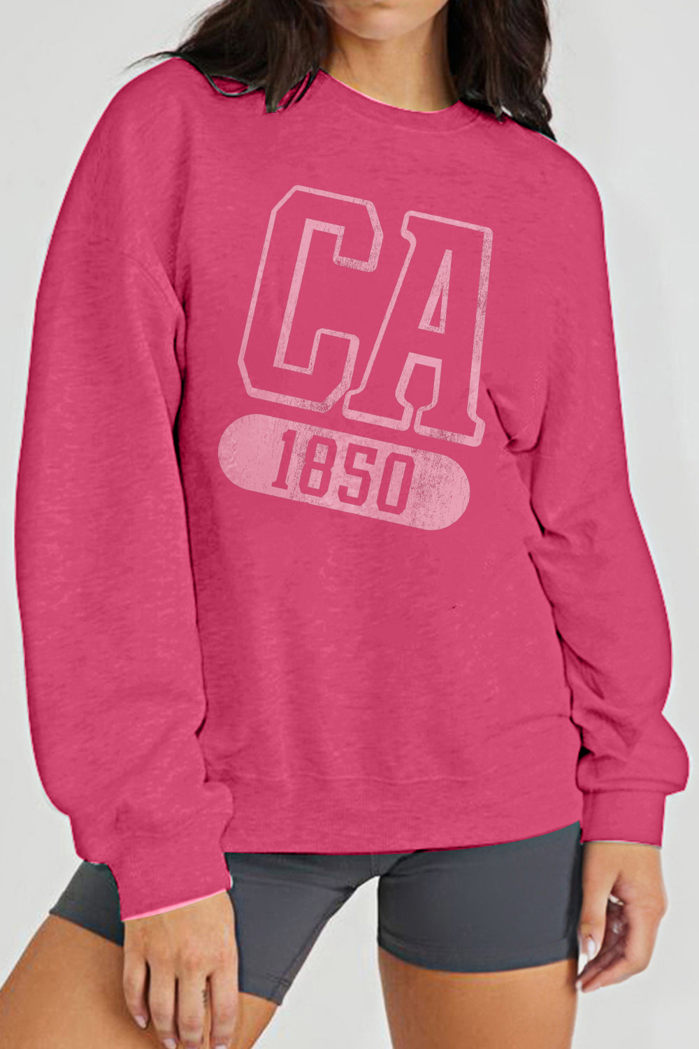 Sudadera con gráfico GA 1850 de tamaño completo Simply Love Simply Love